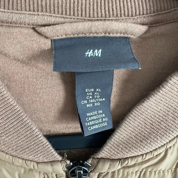 H&M tan quilted front jacket - Picture 3 of 3